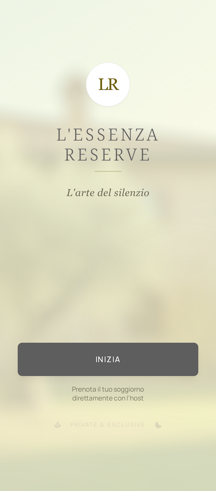 Anteprima app B&B — home struttura