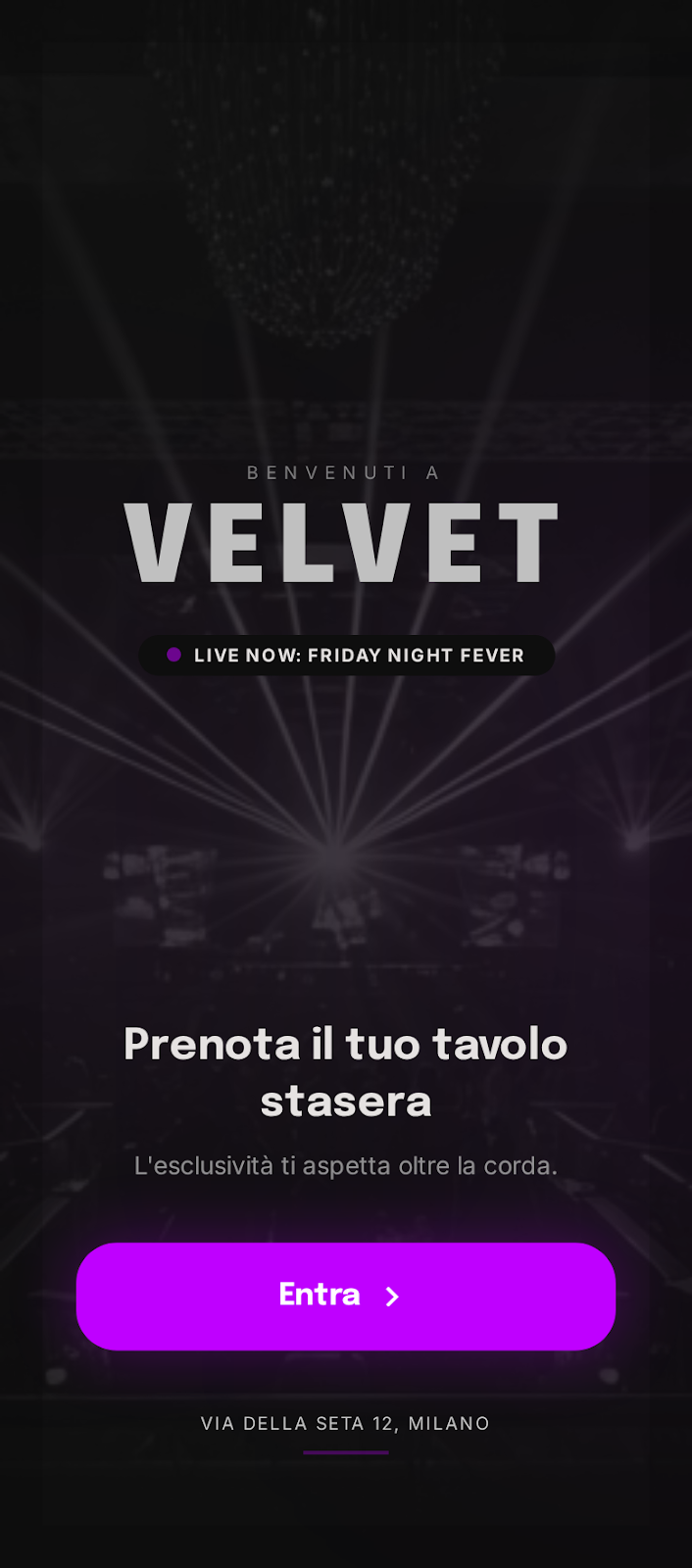 Anteprima app discoteca