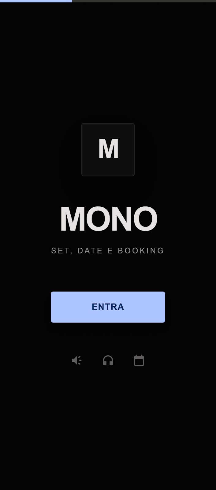 Benvenuto — esempio app DJ